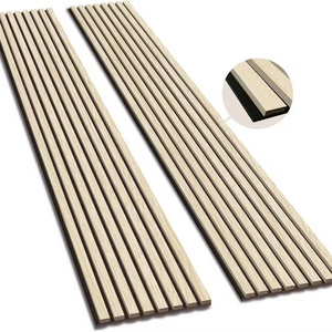 Eco-friendly Akupanel Wood Slatted Wall Panel Acoustic Panels for Interior Decoration Wall