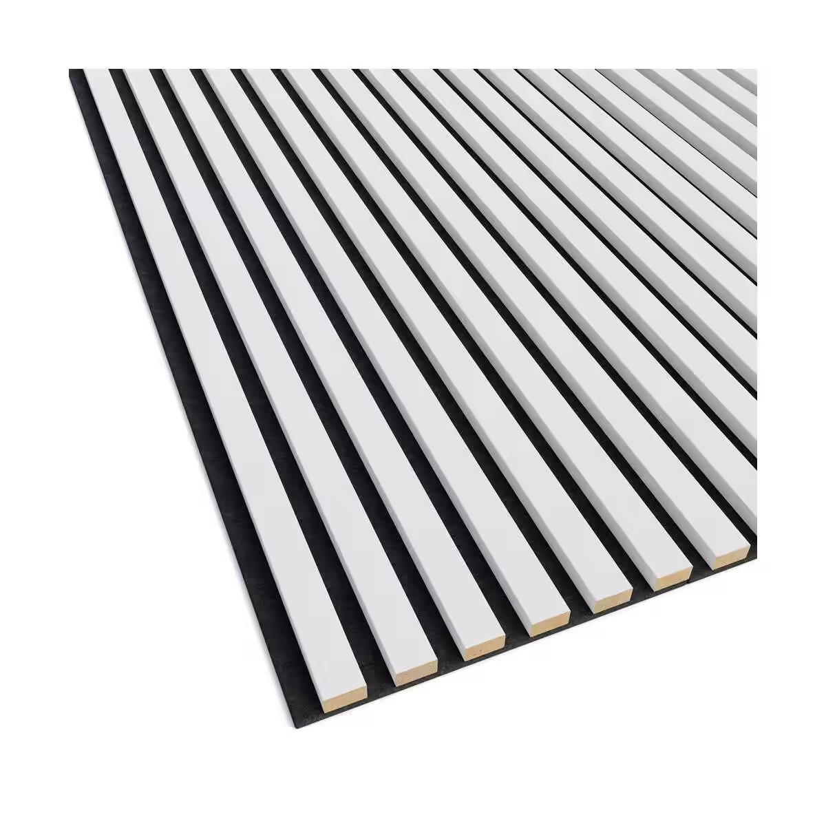 Modern akupanel MDF slat pvc veneer wood slat acoustic wall panel price for home decoration