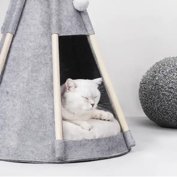 cat house  Felt tent four seasons warmth enclosed pet household furniture cat bed  pet house