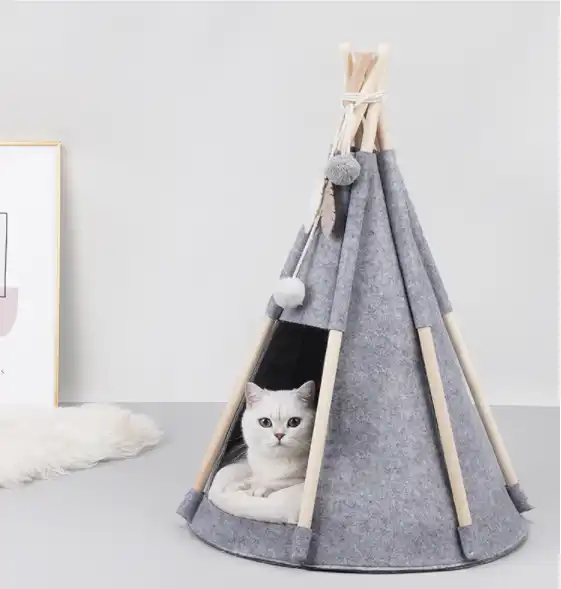 cat house  Felt tent four seasons warmth enclosed pet household furniture cat bed  pet house