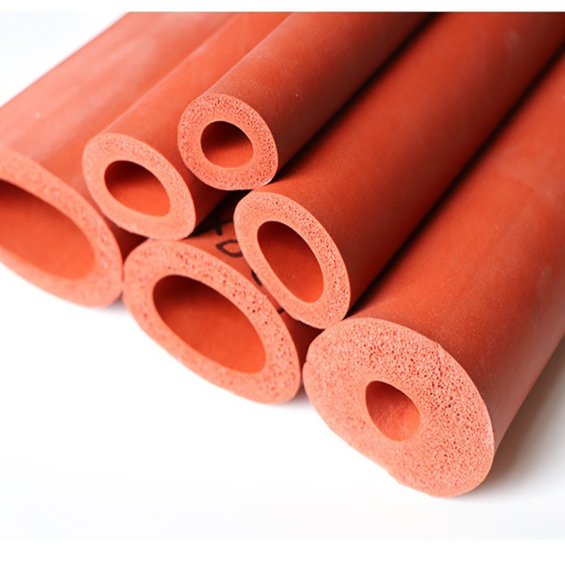 Heat resistant silicone extruded rubber sealing silicone foam sealing tube