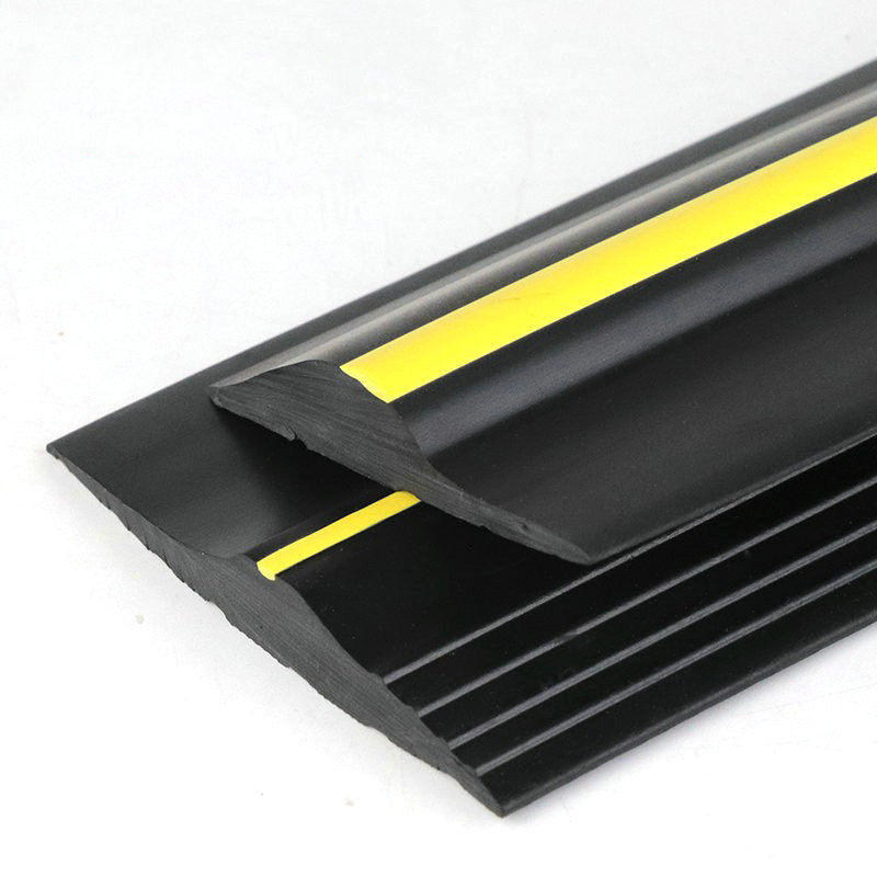 Black PVC Rubber Seal Garage Door Threshold Ramp Weather Strip