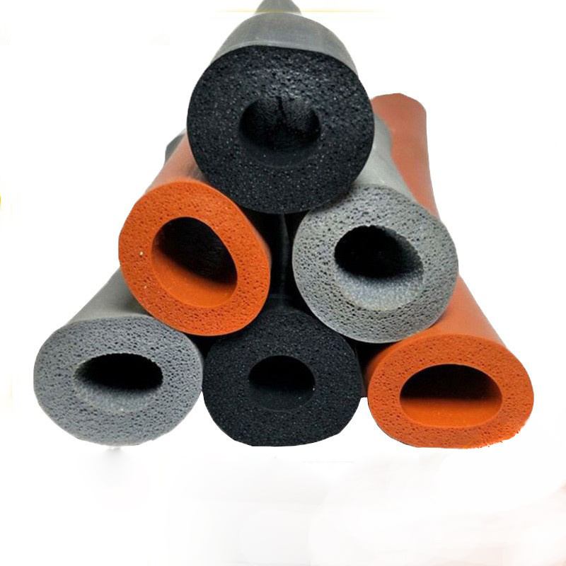 Heat resistant silicone extruded rubber sealing silicone foam sealing tube