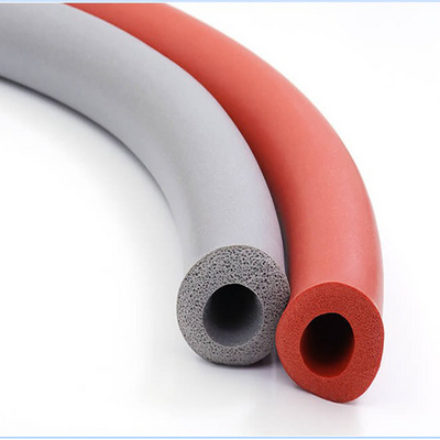 Heat resistant silicone extruded rubber sealing silicone foam sealing tube