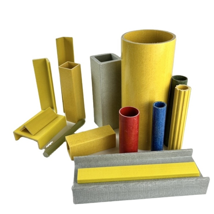 Pultruded FRP GRP fiberglass round tubes 5 inch corrosion-resistant reinforced fiberglass round tube pipe