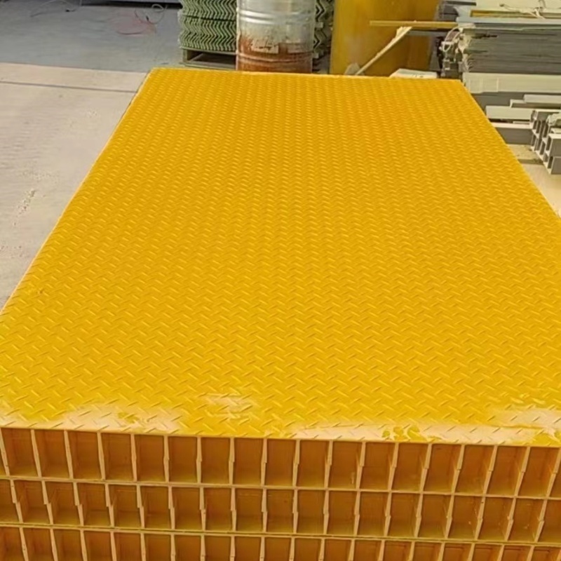 Hot Sale Fiberglass Reinforced Plastic Gratings / GRP / FRP Mesh Grid for Walkway Platform Trench