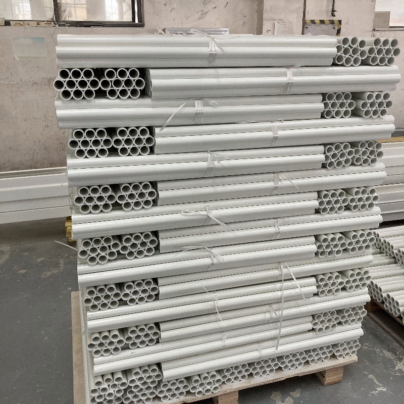 Pultruded FRP GRP fiberglass round tubes 5 inch corrosion-resistant reinforced fiberglass round tube pipe