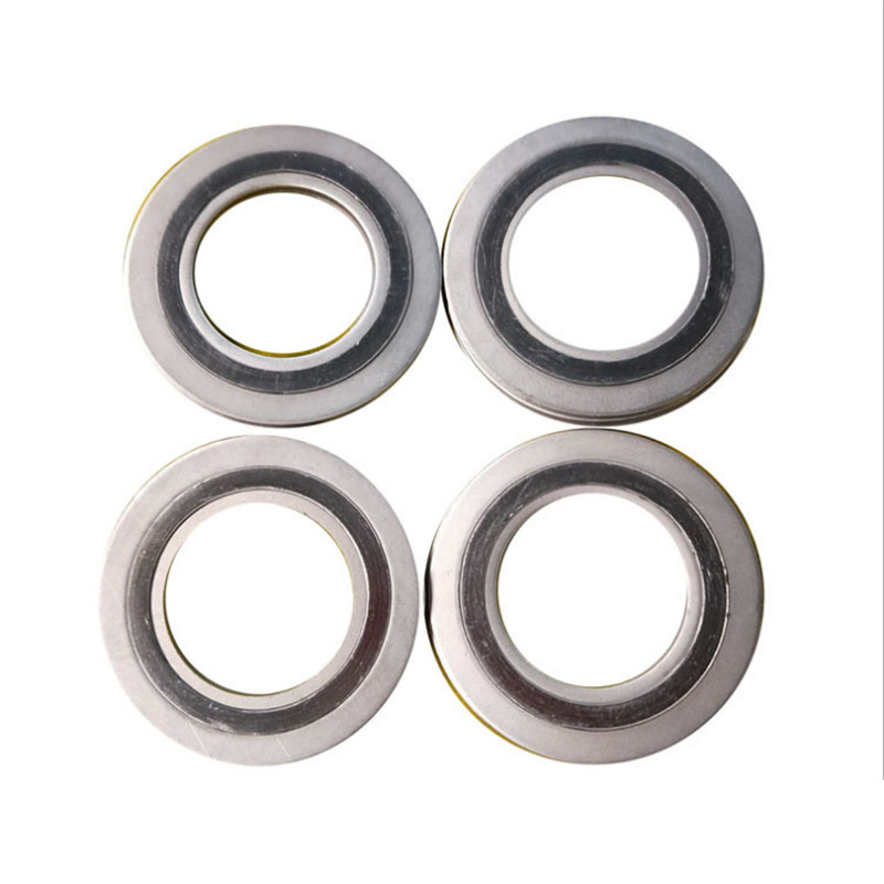 Metal wound gasket with inner and outer rings Graphite reinforced metal gasket