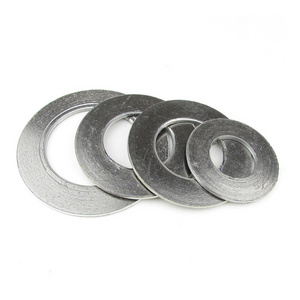 Metal wound gasket with inner and outer rings Graphite reinforced metal gasket