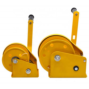 portable small light duty  800lbs hand winch mini cable winches