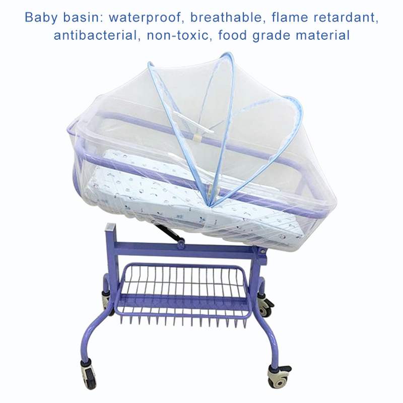 Hospital Infant Baby Bed Cot Medical Cots for New Born Baby Modern Baby Nest Bed Portable Crib Newborns Cots Metal Folding 13kg