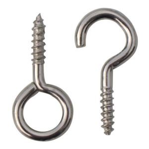 10.9 Grade Eye Hooks Ring 25Mm Wood Threaded Carbon Steel Schrauben Open Eye Self-Tapping C Hook Screw Customized Screw