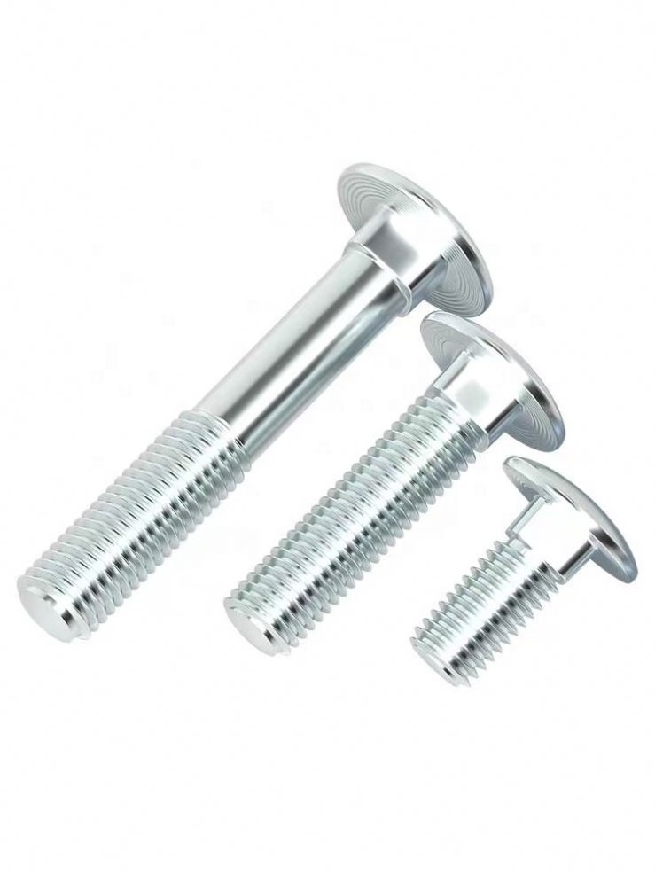 4.8 level carriage screws, bolts, half round head square neck bolts M4/M5/M6/M8/M10/M12/M14/M16