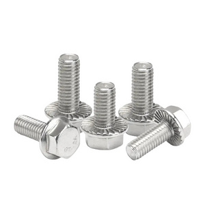 DIN 6921 Flange bolts 4.8/8.8/10.9 grade hex bolts anti-slip flanged bolt Flange Cap Screw Hexagonal Belt Pad