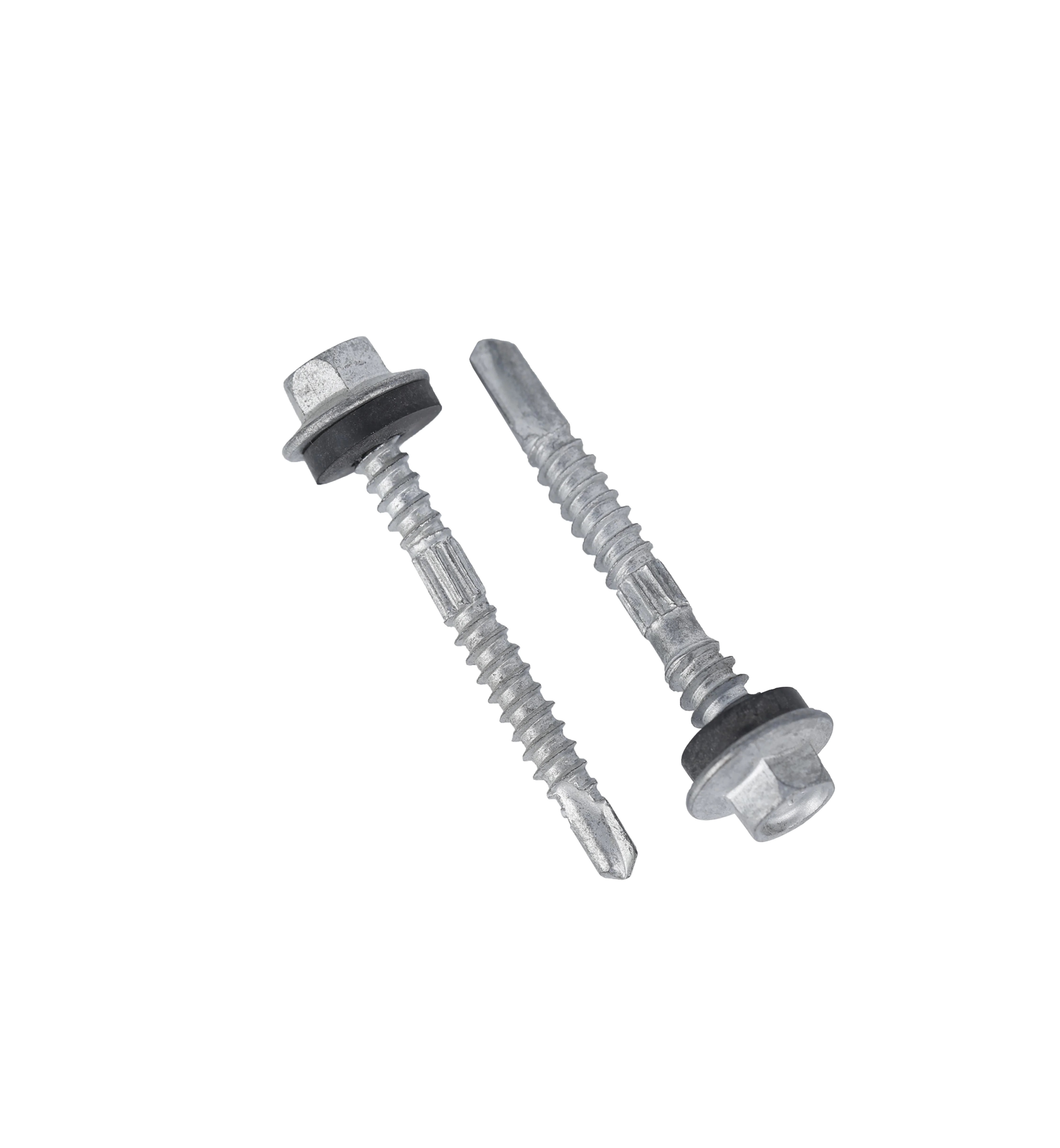 DIN7504K Tornillos Hex Head Self Drilling Screw with EPDM Bonded Washer screw factory