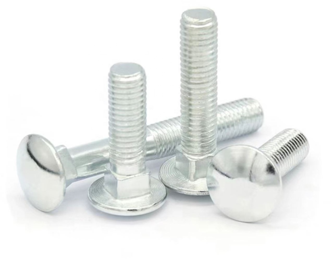 4.8 level carriage screws, bolts, half round head square neck bolts M4/M5/M6/M8/M10/M12/M14/M16