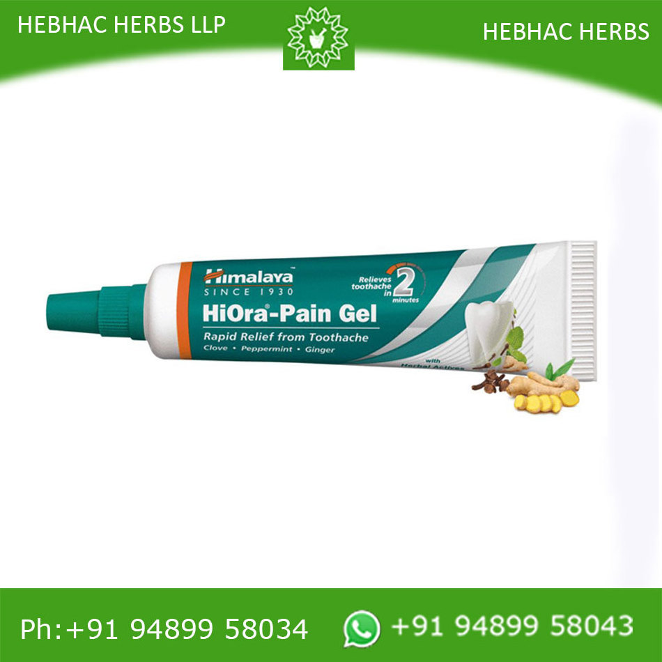 Himalaya-HiOra- pain gel-rapid relief from tooth ache, Bulk Herbal gel tooth paste supplier India