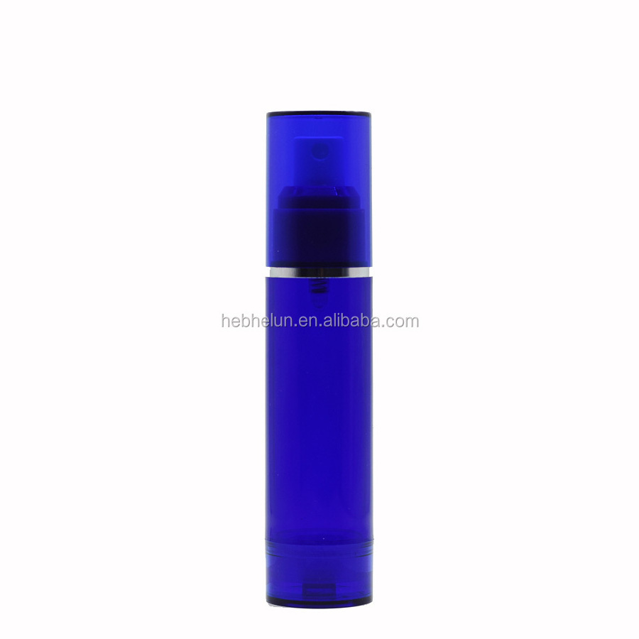 15ml 30ml 50ml 80ml 100ml 120ml AS PP White Clear Refillable Cosmetic Pump Airless Bottle