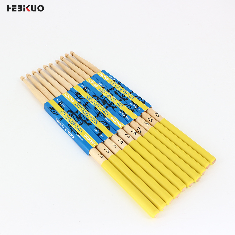 GB141 Wholesale Custom bulk printed set snare drum stick Drum Stick 5a 7a for Practice and Professional