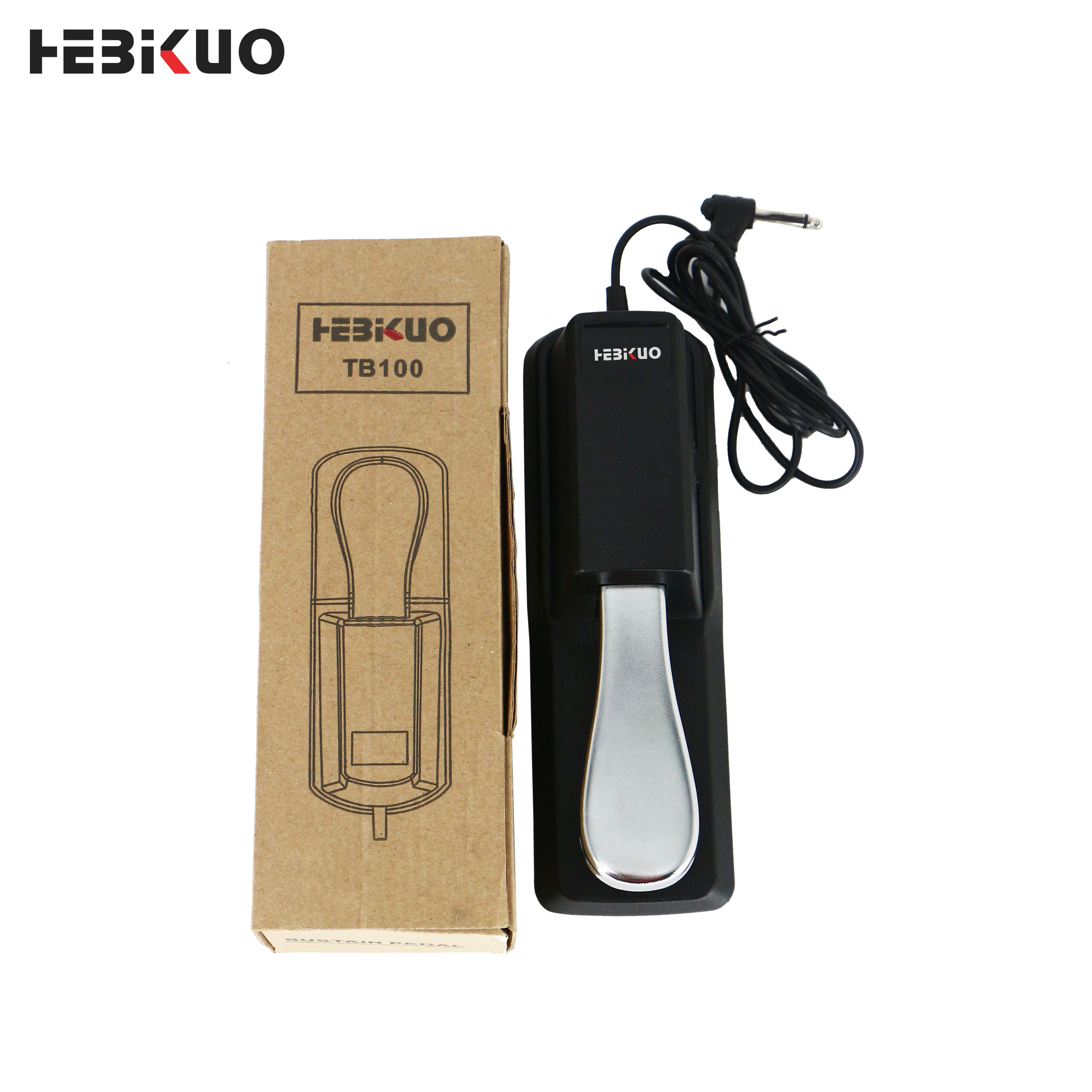 HEBIKUO TB100 Professional Keyboard/Digital Piano Sustain Foot Pedal