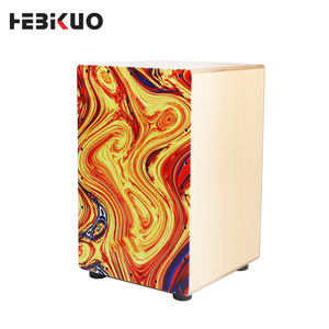 OEM Brand New High Quality New Arrival Colorful Wooden Cajon Drum Box For Beating Make Sound