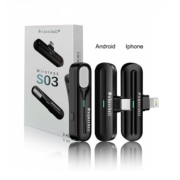 New Arrival Lavalier Portable Mini Mic Professional Wireless Microphone For iPhone Android Mobile Phone Camera Computer