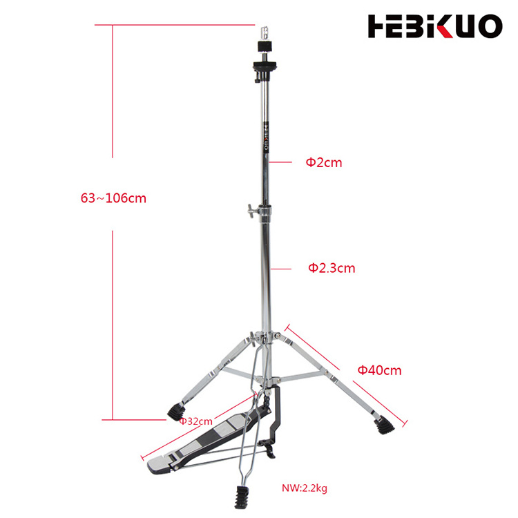 G500 High quality 20/23MM Tube cymbal hihat stands Cymbal Holder stand