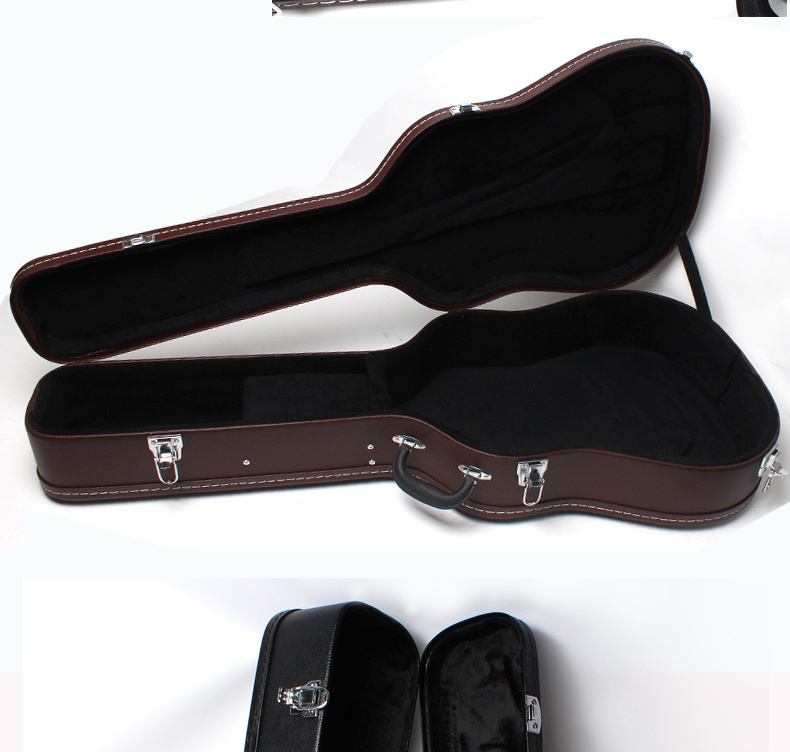 H-04 OEM custom hard wood board Pu leather classic guitar case