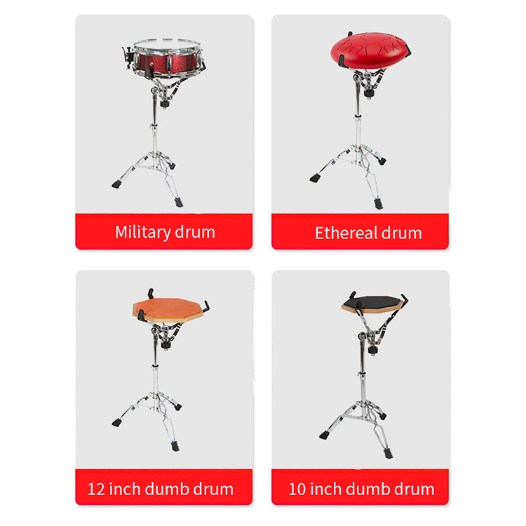 Music Instrument drum set snare drum stands chrome material