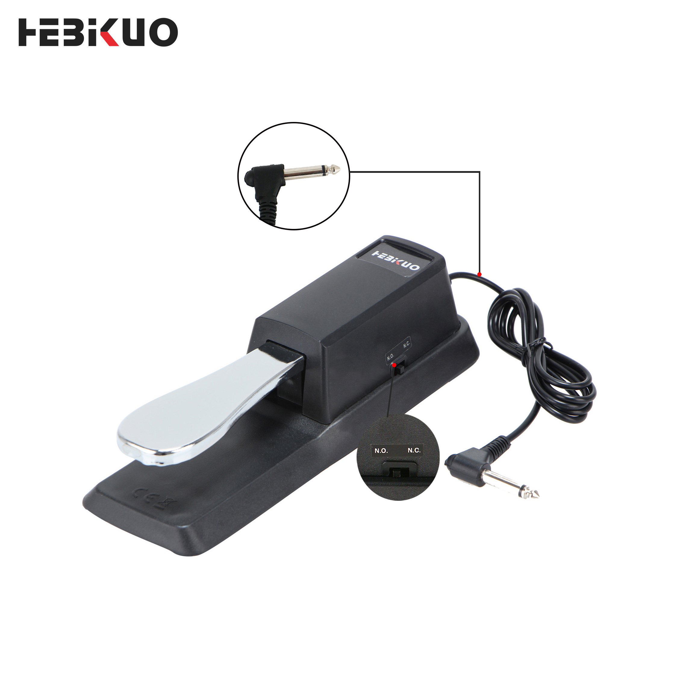 HEBIKUO TB100 Professional Keyboard/Digital Piano Sustain Foot Pedal