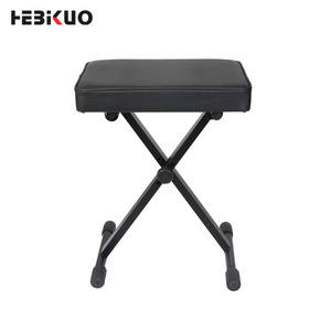 HEBIKUO Q-90B leather sponge keyboard benches adjustable keyboard stool iron folding piano stool