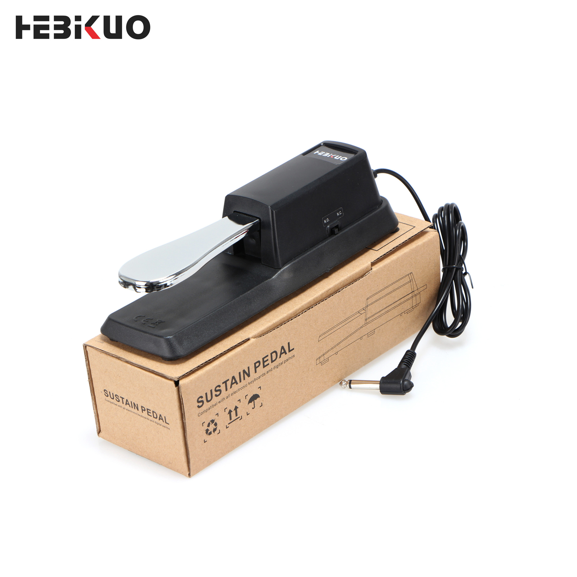 HEBIKUO TB100 Professional Keyboard/Digital Piano Sustain Foot Pedal