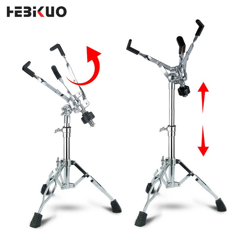 HEBIKUO G110 Musical instrument adjustable Chrome snare drum stand folding  practice drum stand