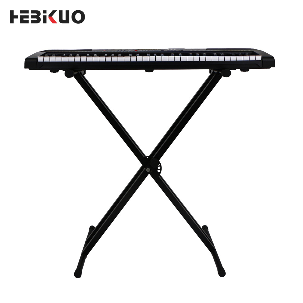 HEBIKUO Q-2X 54/61key music keyboard stand adjustable double keyboard stand