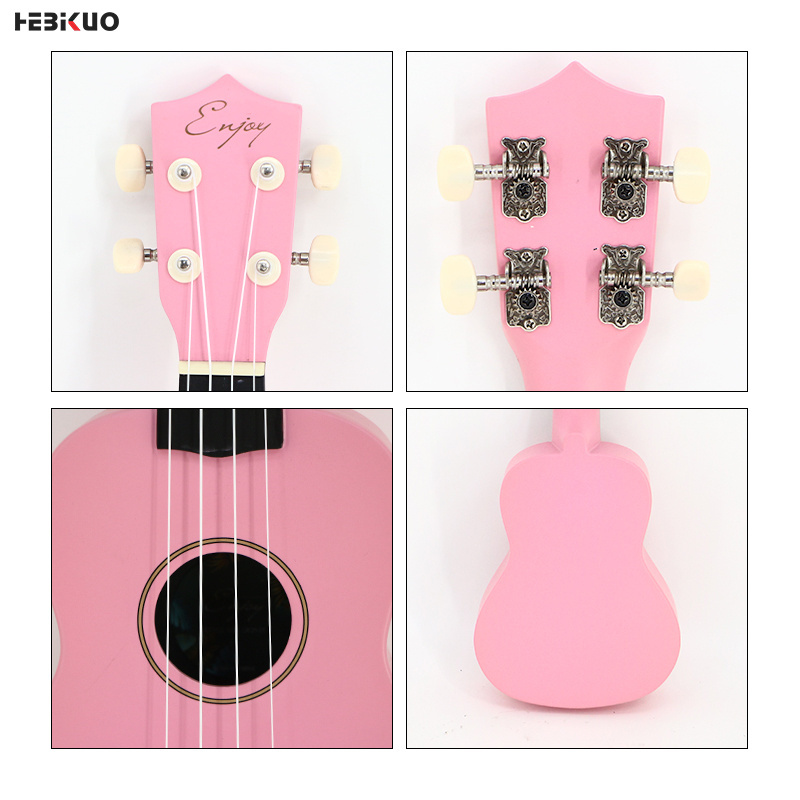 Hebikuo New Product Four String Guitar 21 Inch Ukulele High Quality Cheap Ukulele Custom Logo