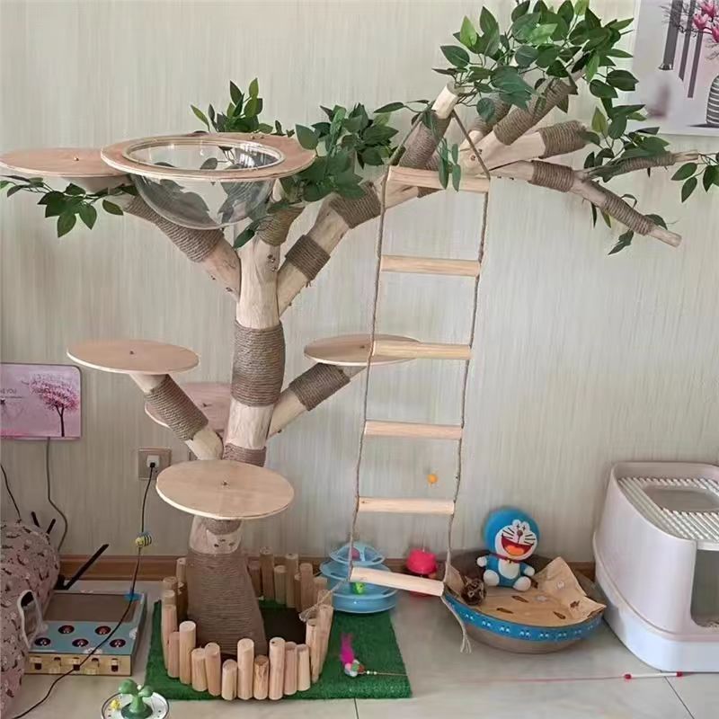 Factory Direct 54 Extra Large Tree Cat Tower 125cm Hammock & Scratching Posts With Best Quality