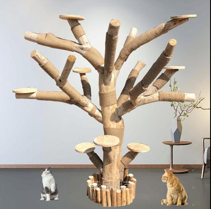 Factory Direct 54 Extra Large Tree Cat Tower 125cm Hammock & Scratching Posts With Best Quality