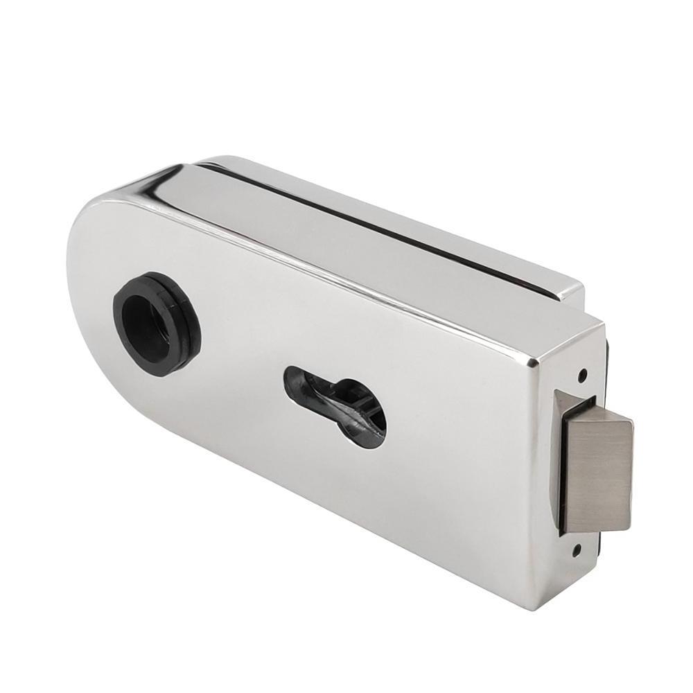 Toilet door lock Stainless steel 304 glass door lock body hot sell silent latch