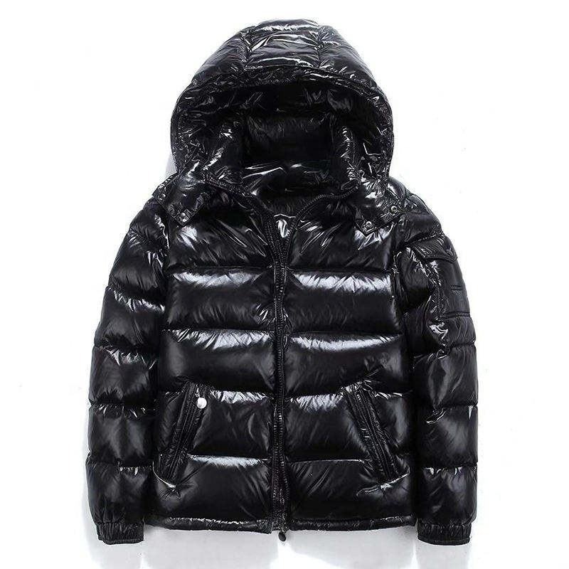 2023 Top Trending NEw Arrivals Fashion Style Shiny Custom Polyester Fabric Men's Puffer Jacket Wholesale Winter Jacket