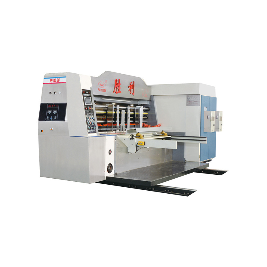 Whole suction adsorption Automatic multi-color carton box printing slotting die cutting machine made in China