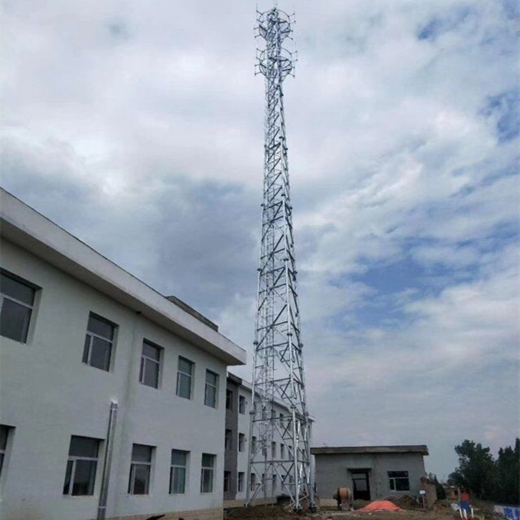 3 legged steel pipe communication telecom mobile cctv tower