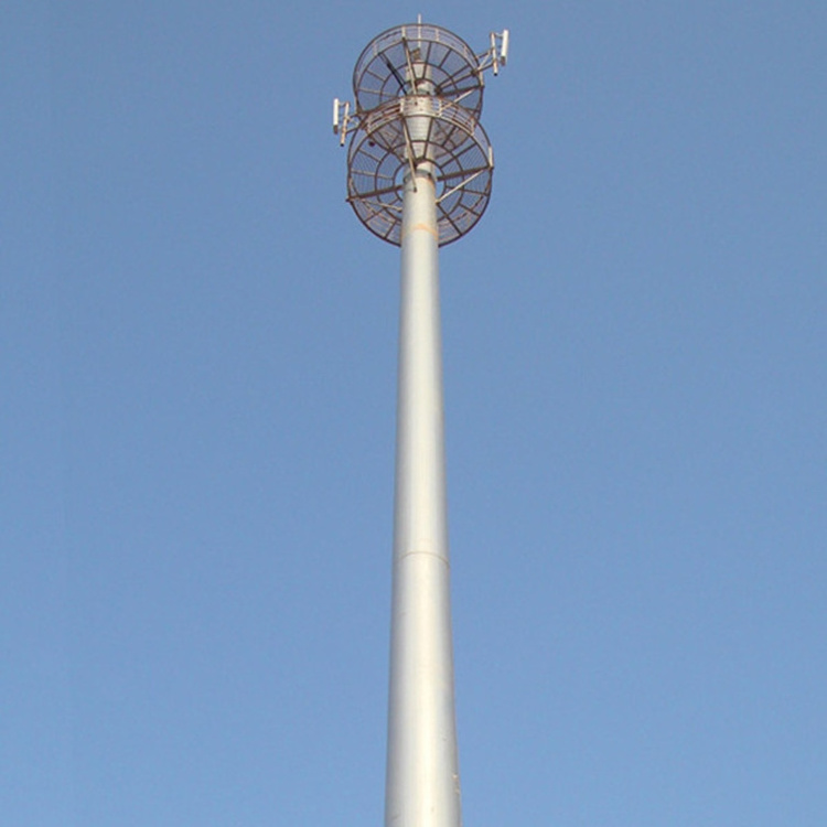 Customized Telecommunication Steel Monopole CCTV Mobile Tower