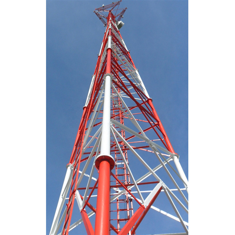 3 legged steel pipe communication telecom mobile cctv tower