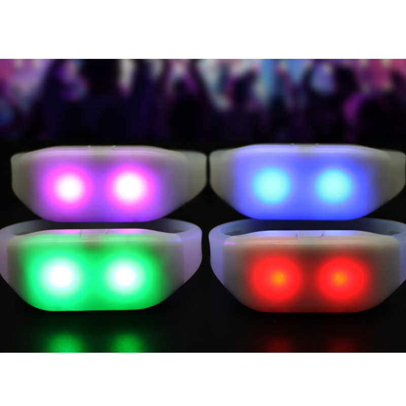 OEM LOGO Dmx Control Event Party RFID Festival Light Up Silicone Wristbands Remote Controlled led Bracelets