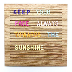 Home Decor Wall Signs Solid Oak Letter Board