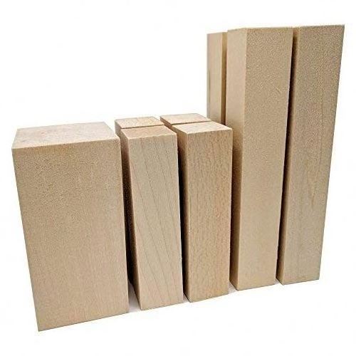 Wholesale  DIY Crafts Wooden Blocks Basswood Carving Blocks