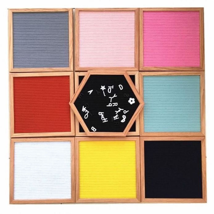 10 *10 Inches Size Square Shape Felt Letter Board Changeable Letter board Message Board