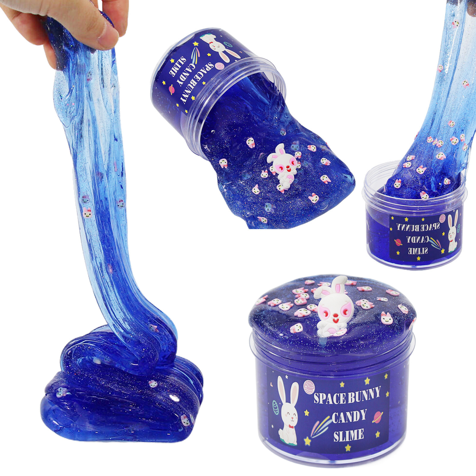 Slime Kit Gifts, Crunchy Clear Glitter Crystal Slime for Girls and Boys, DIY  Slime for Kids