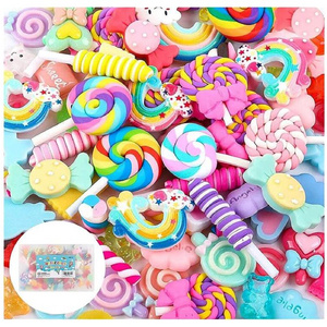 Slime Charms Cute Set Mixed Assorted Candy Sweets Resin Flatback Slime Beads Making Supplies for diy craft kids sets