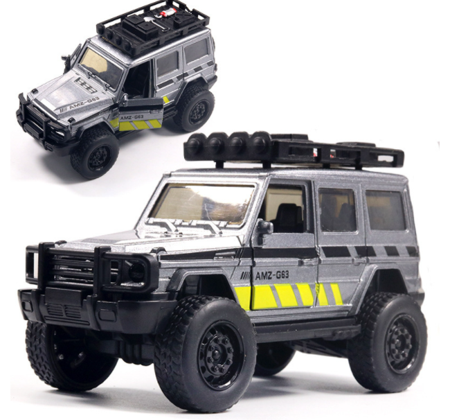 off-road alloy car model Mercedes open door return boy car children's toy